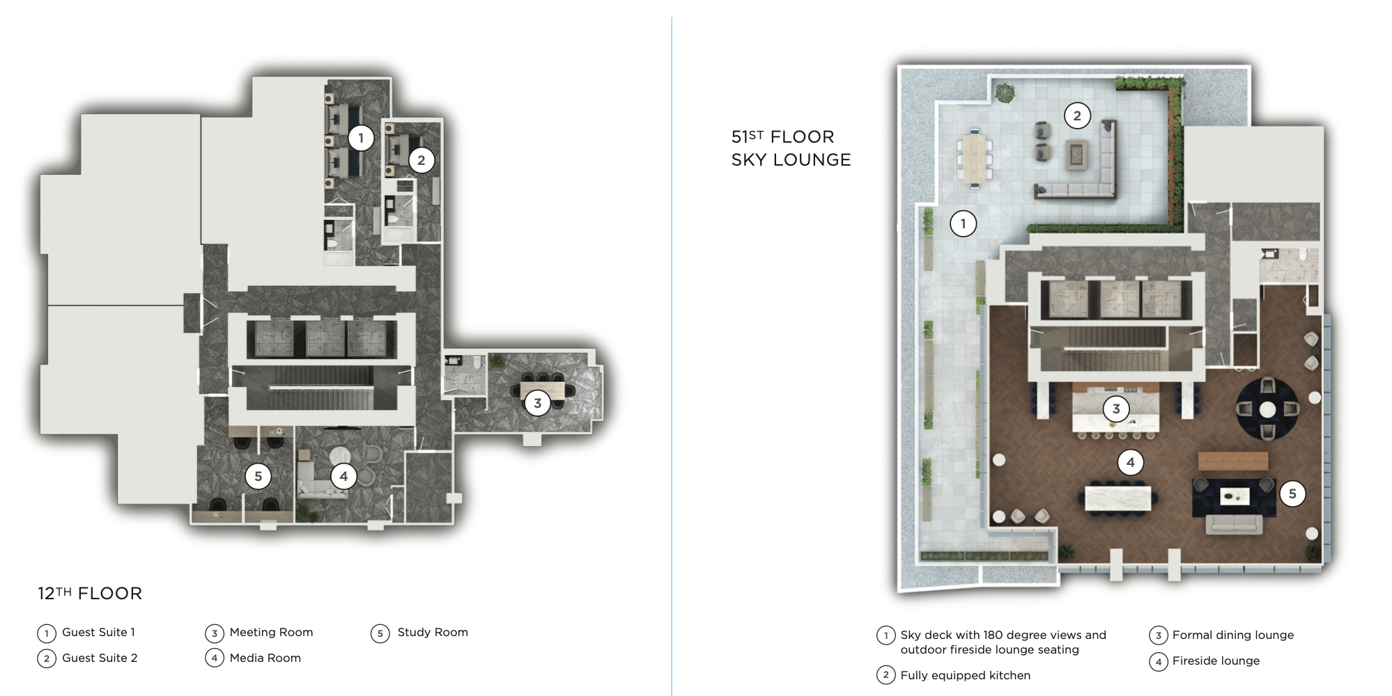 12th Floor & SkyLounge Amenities